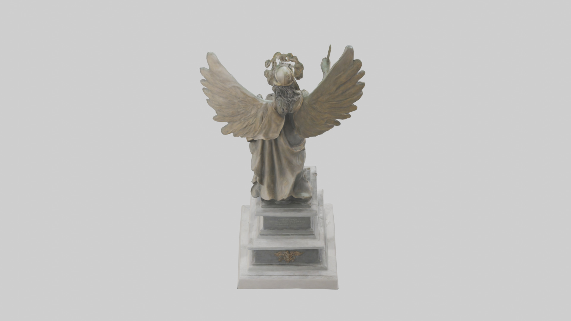 The Victory of Nations statue model Low-poly 3D model_15