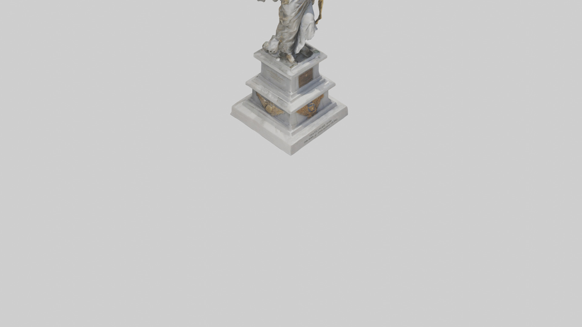 The Victory of Nations statue model Low-poly 3D model_6