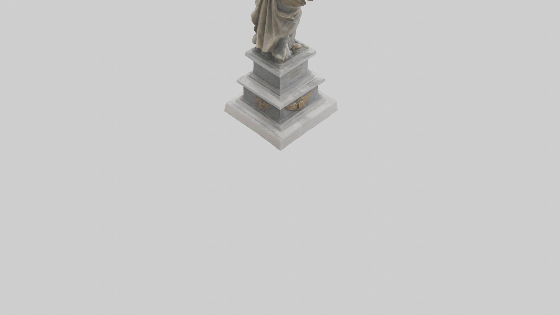 The Victory of Nations statue model Low-poly 3D model_4