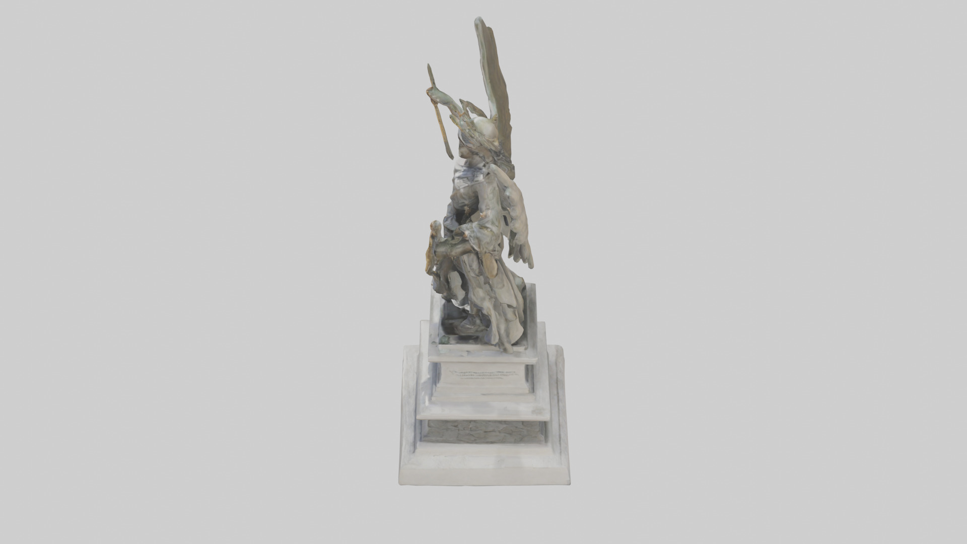 The Victory of Nations statue model Low-poly 3D model_17
