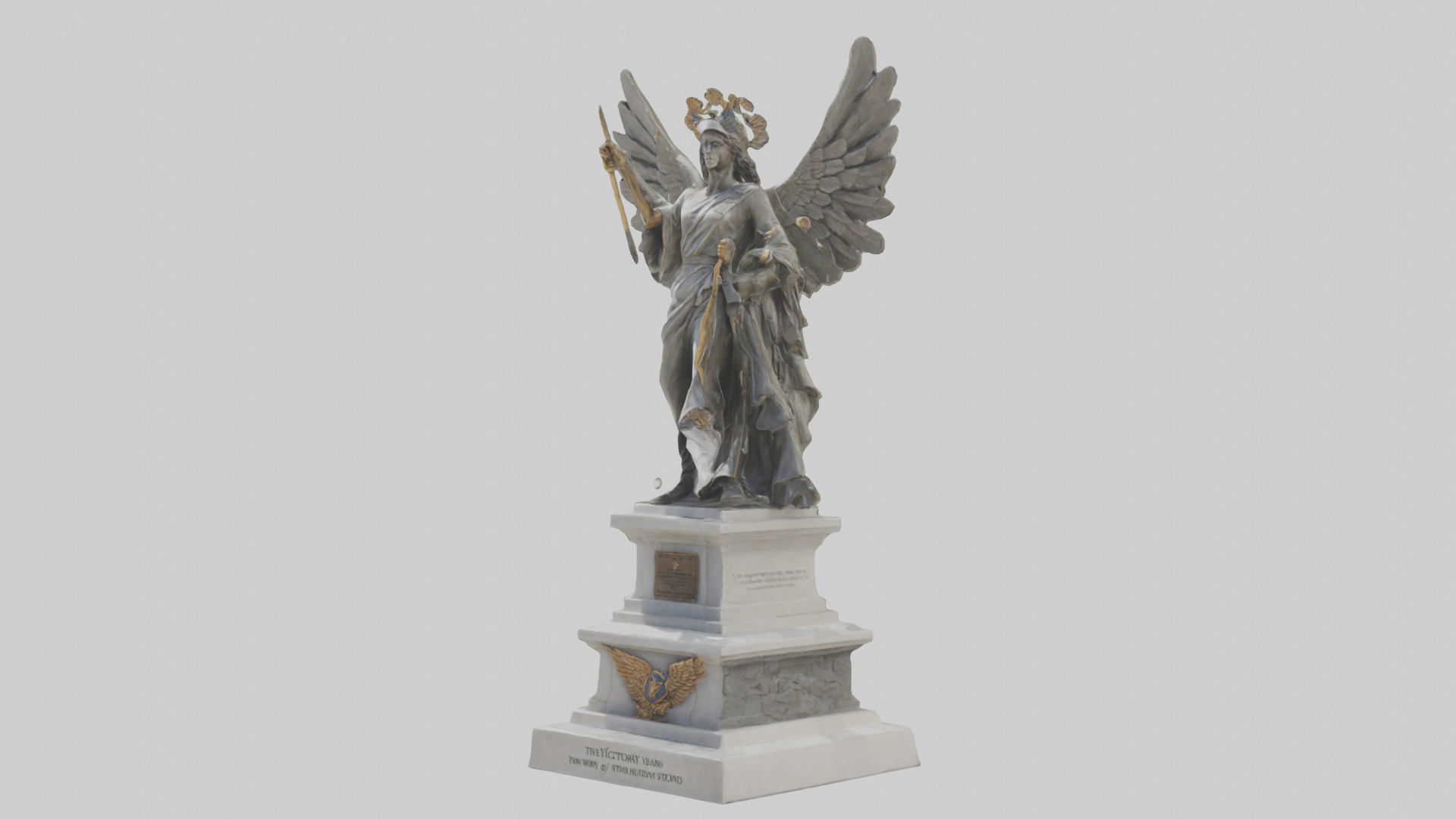 The Victory of Nations statue model Low-poly 3D model_8