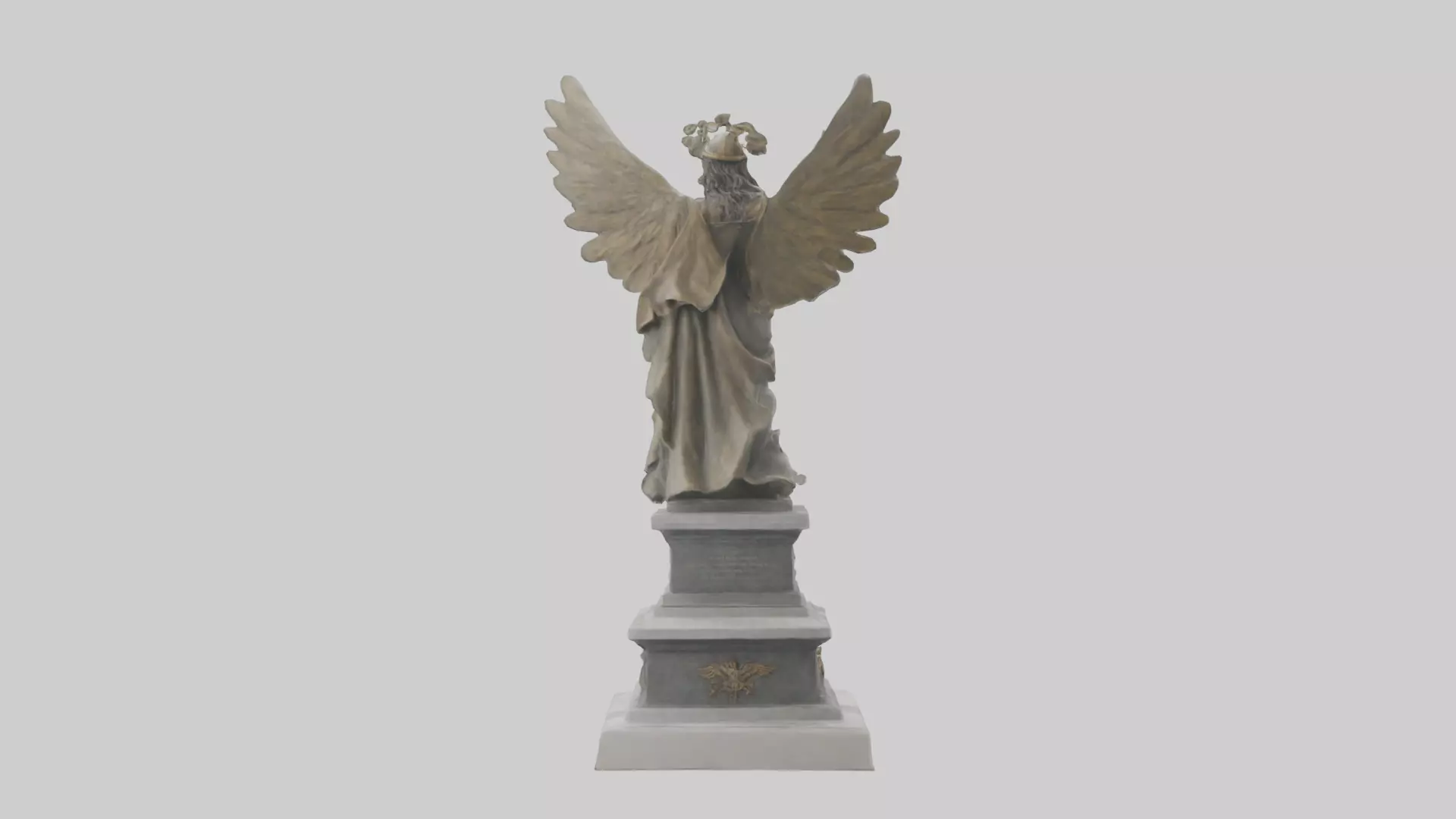 The Victory of Nations statue model Low-poly 3D model_0