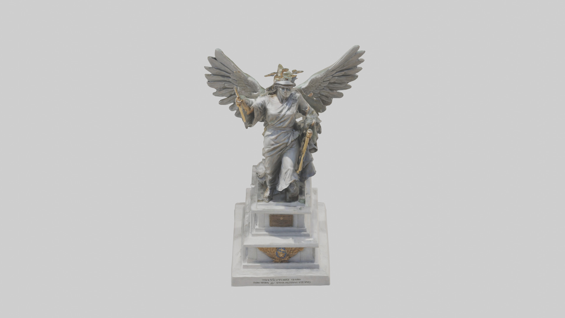 The Victory of Nations statue model Low-poly 3D model_16