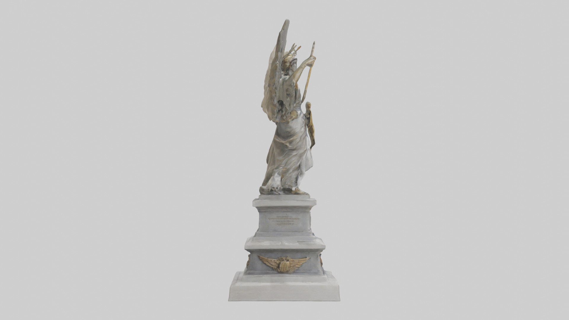 The Victory of Nations statue model Low-poly 3D model_13