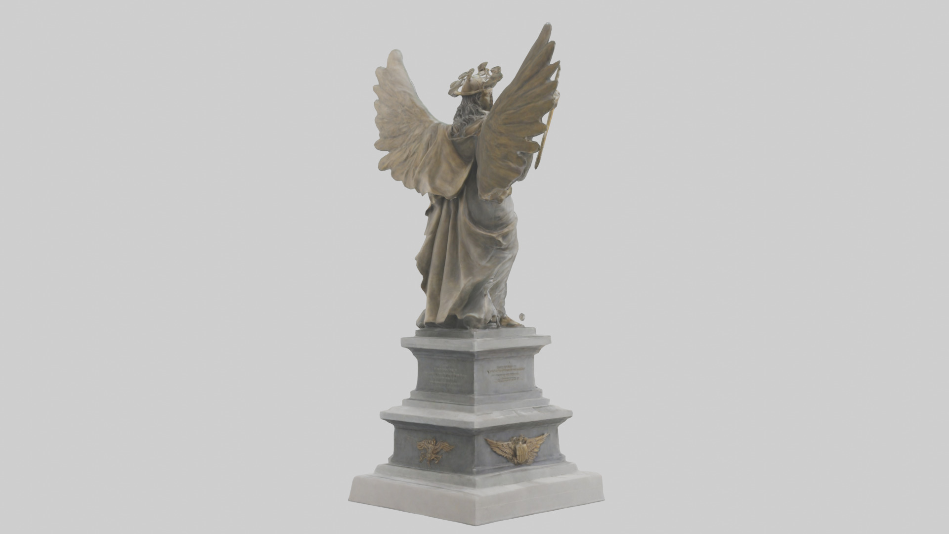 The Victory of Nations statue model Low-poly 3D model_2