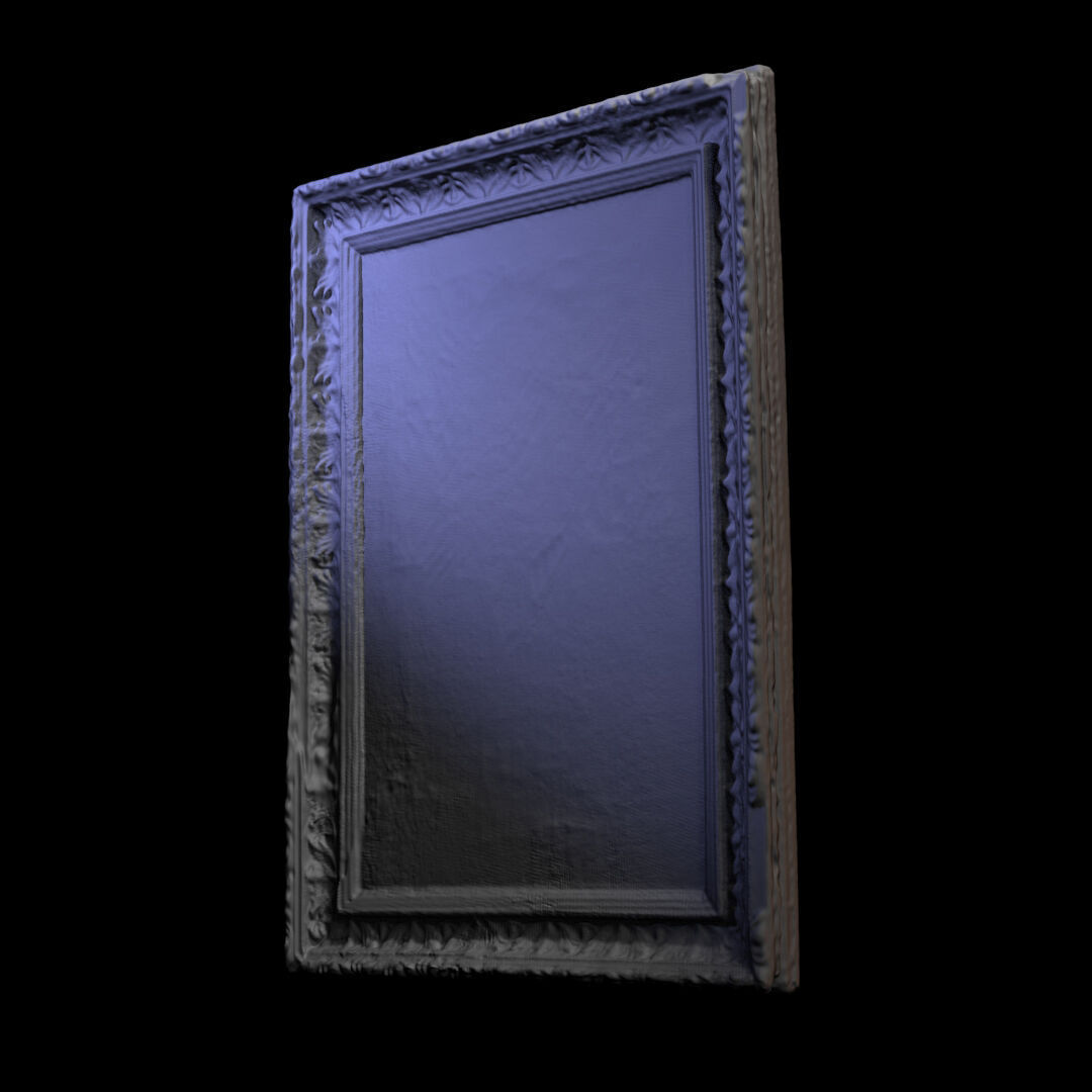 Furniture 016 wooden picture frame 3D print model_3