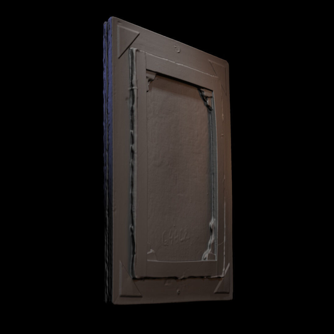 Furniture 016 wooden picture frame 3D print model_4