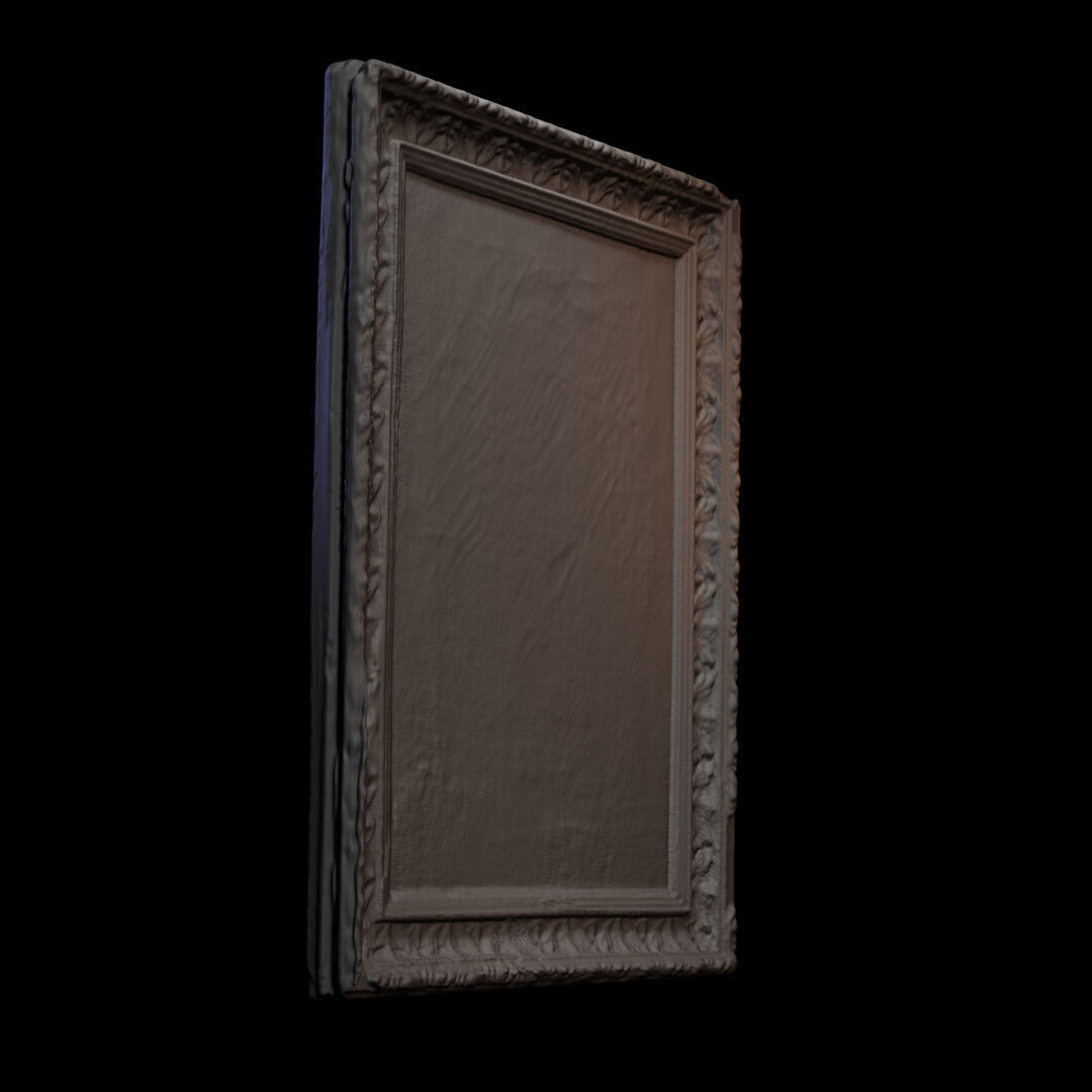 Furniture 016 wooden picture frame 3D print model_5