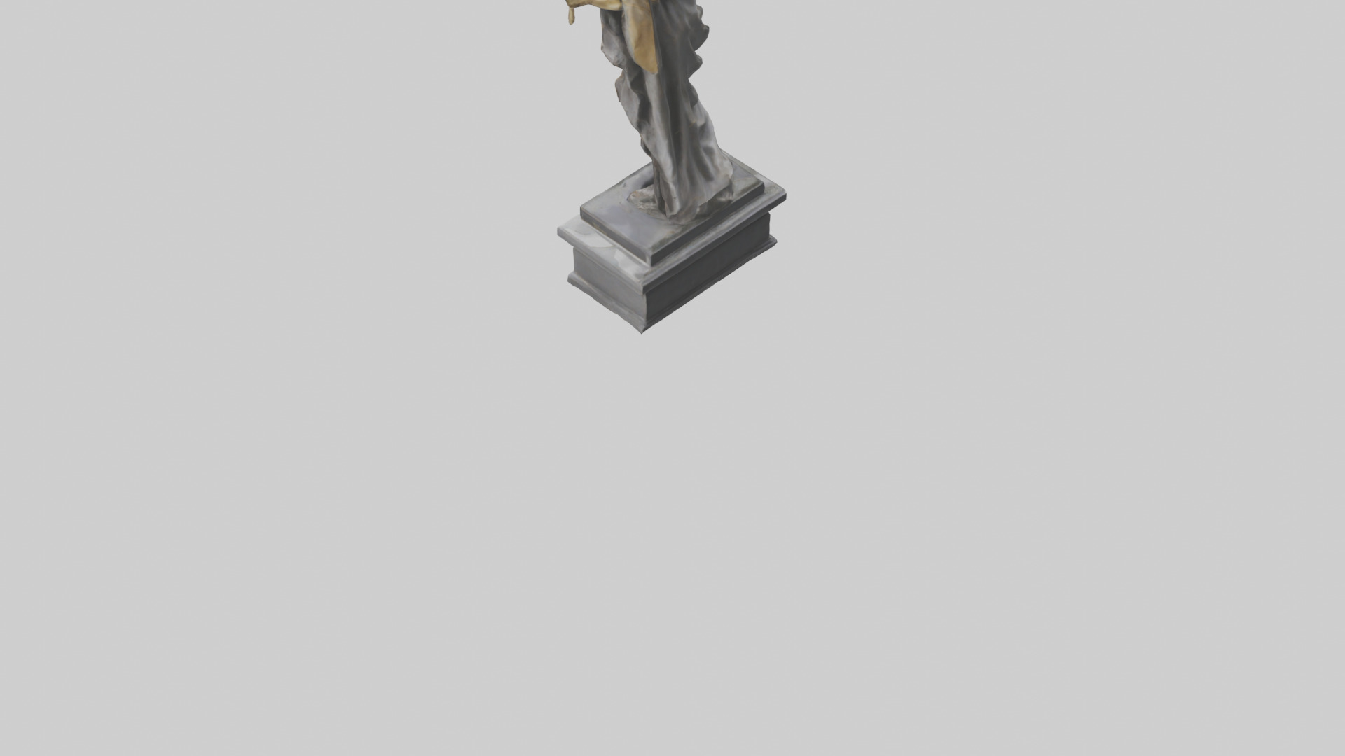 The Triumph of Freedom statue model Low-poly 3D model_3