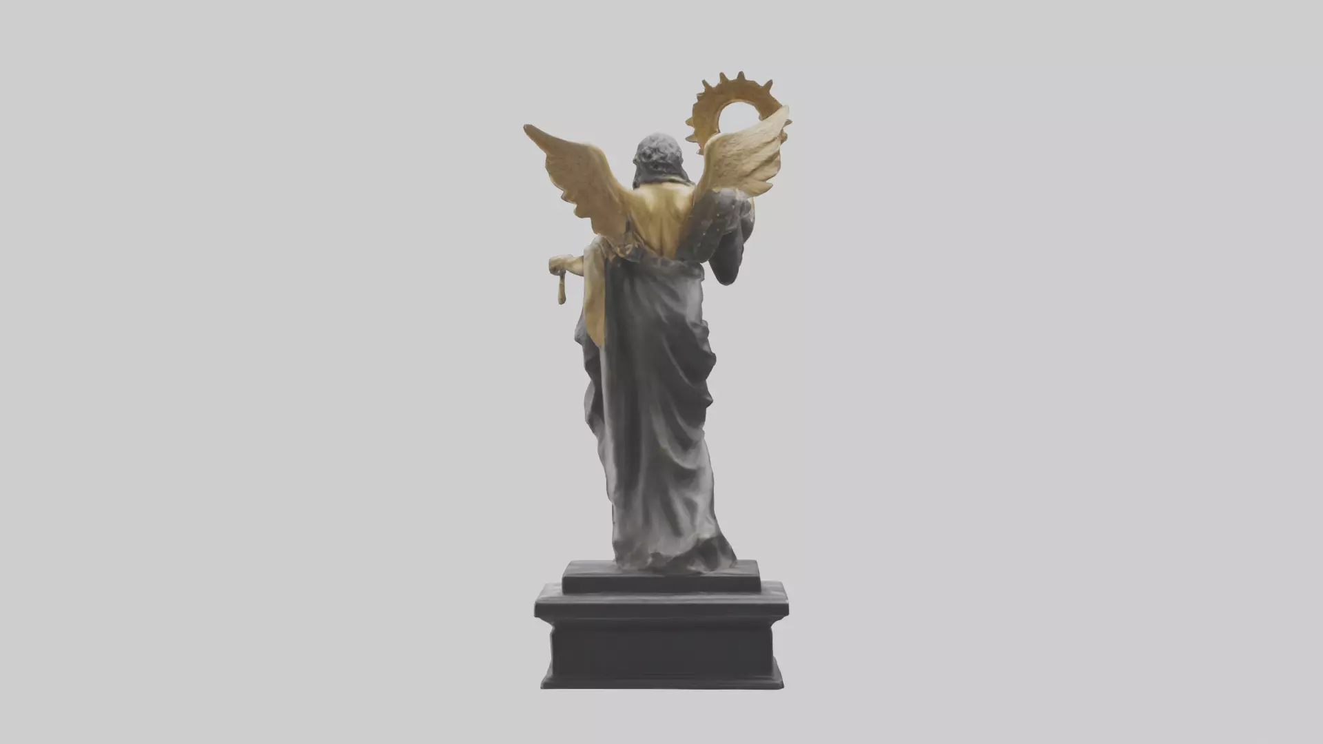 The Triumph of Freedom statue model Low-poly 3D model_0