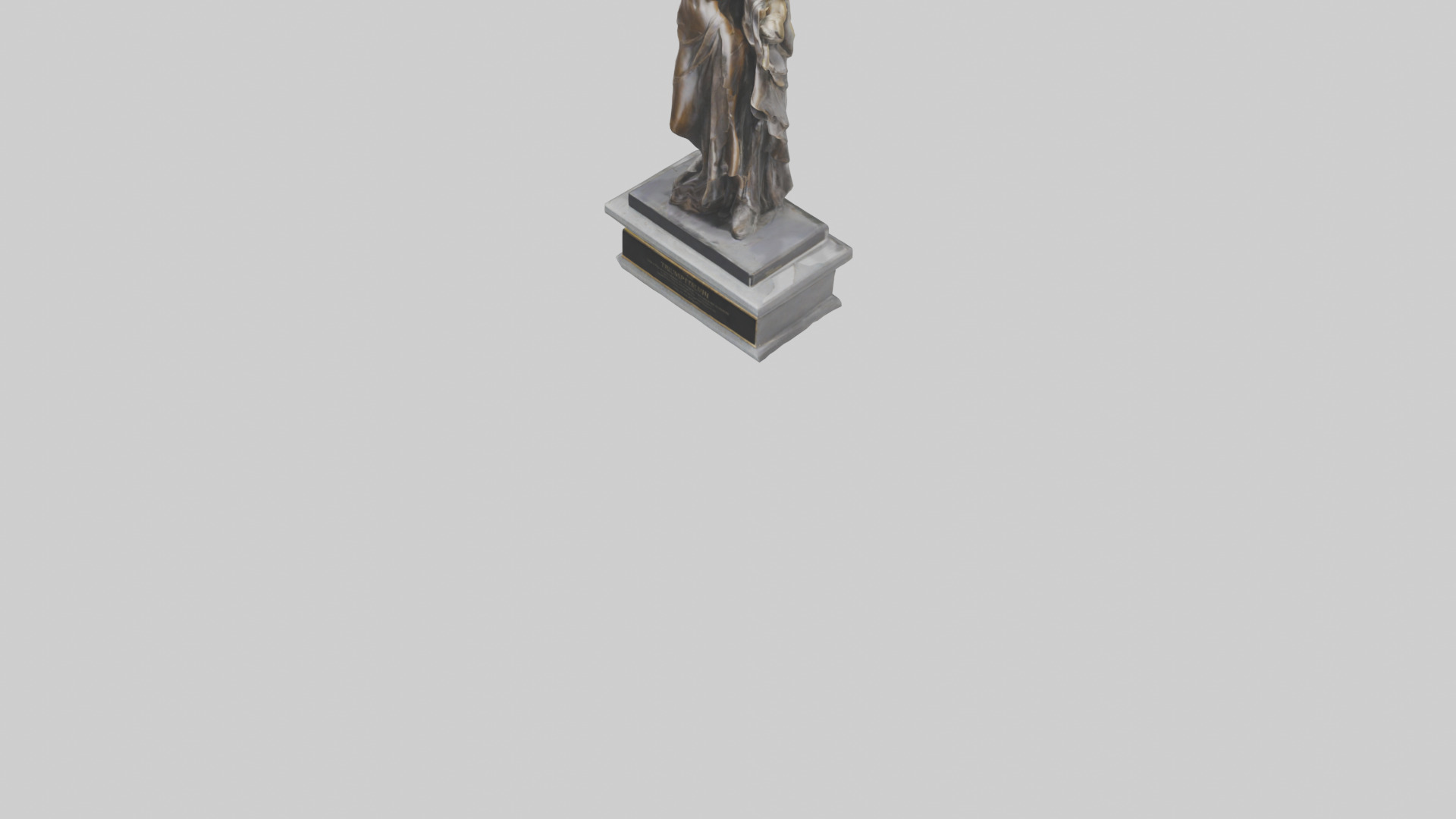 The Triumph of Freedom statue model Low-poly 3D model_5