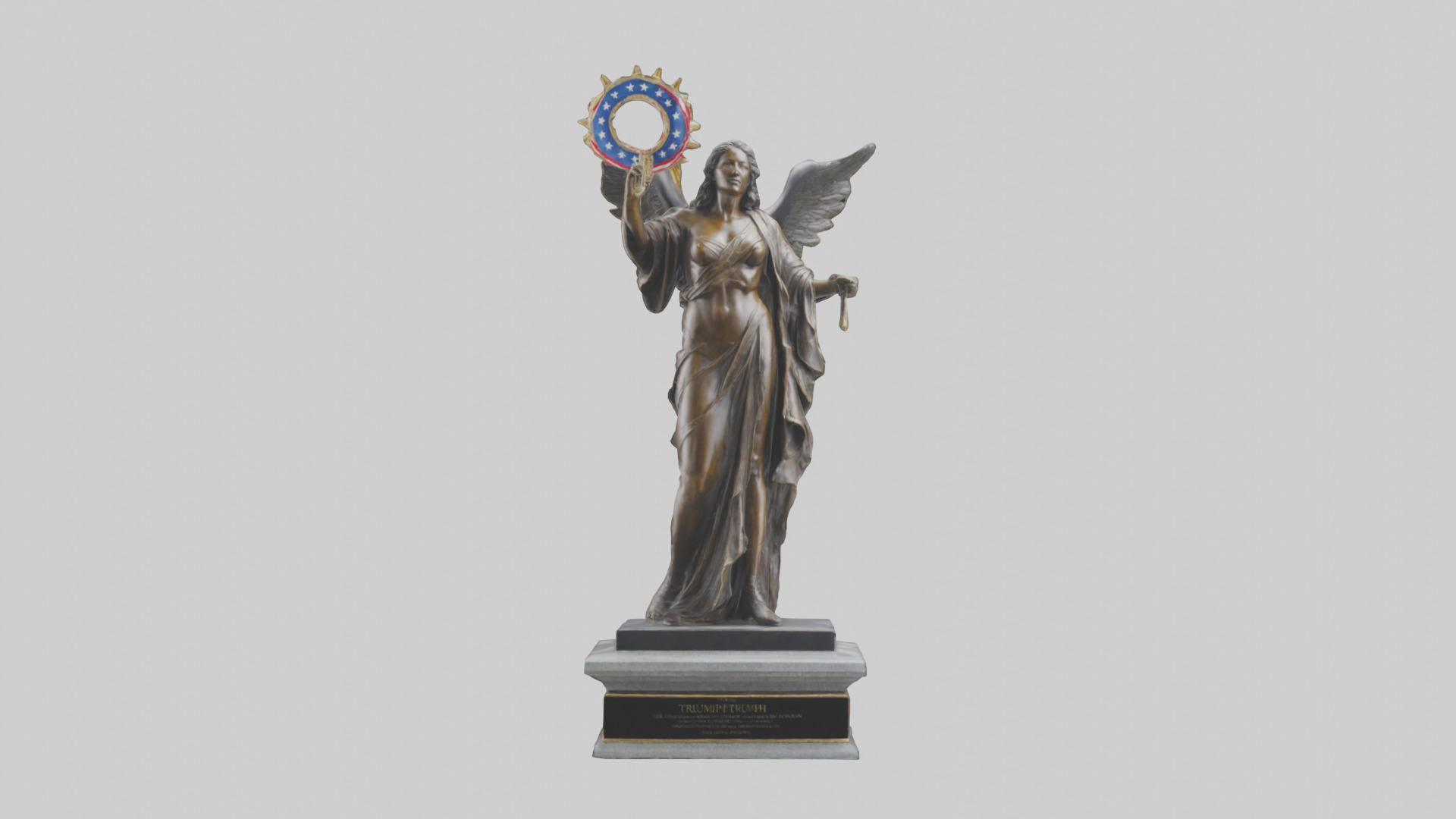 The Triumph of Freedom statue model Low-poly 3D model_9
