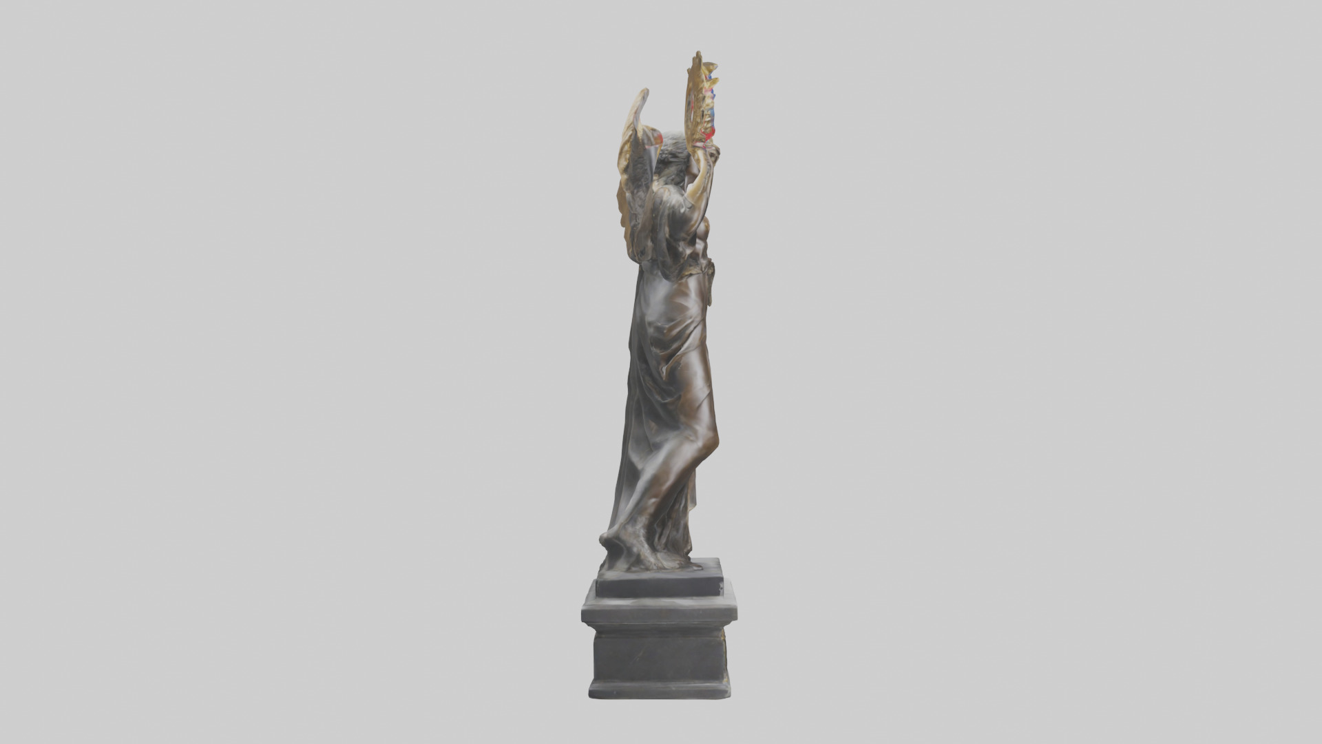 The Triumph of Freedom statue model Low-poly 3D model_13