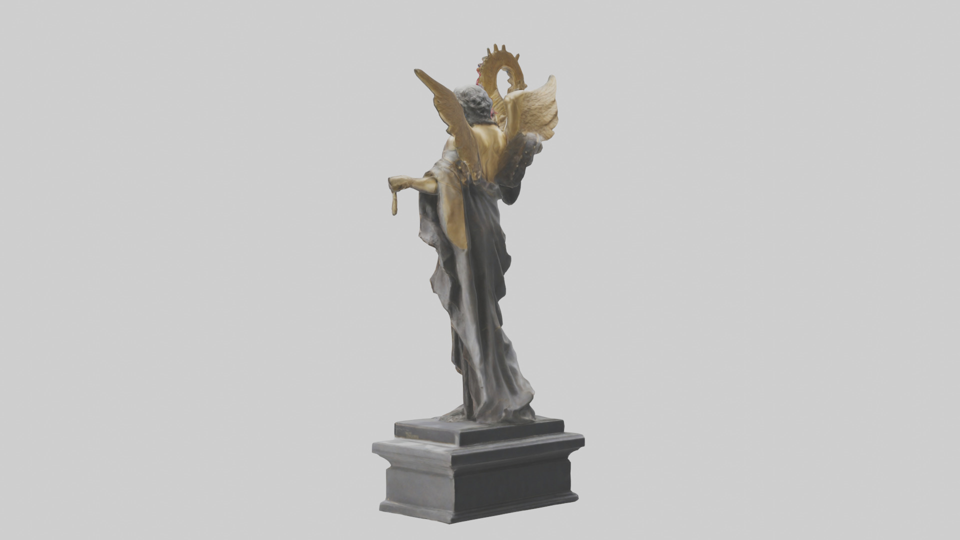 The Triumph of Freedom statue model Low-poly 3D model_1
