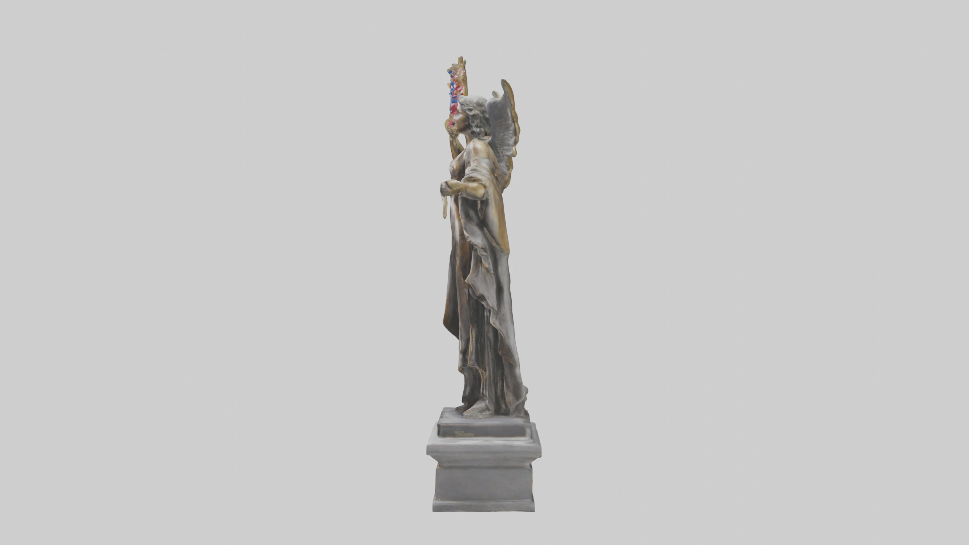 The Triumph of Freedom statue model Low-poly 3D model_12