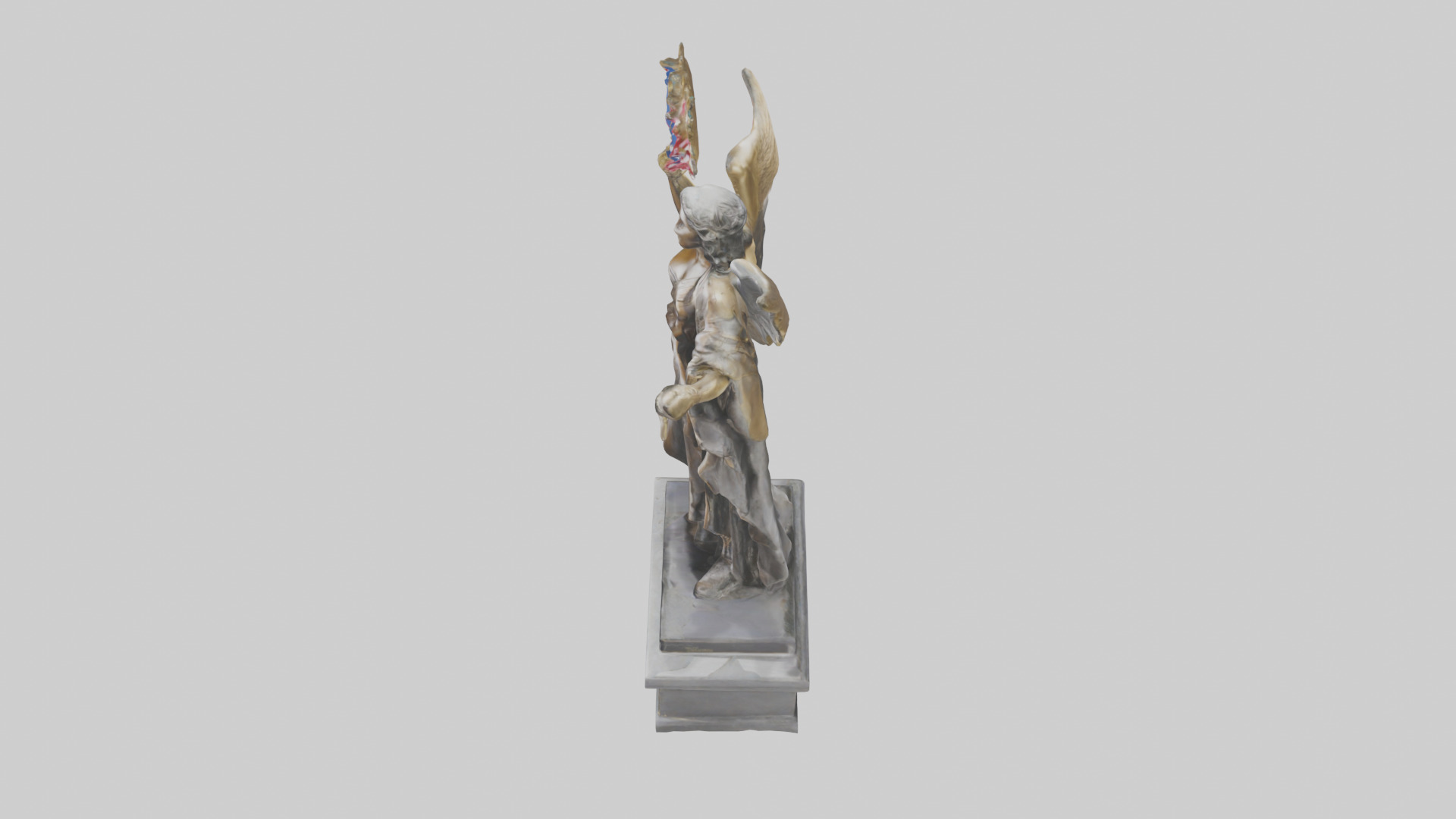 The Triumph of Freedom statue model Low-poly 3D model_17