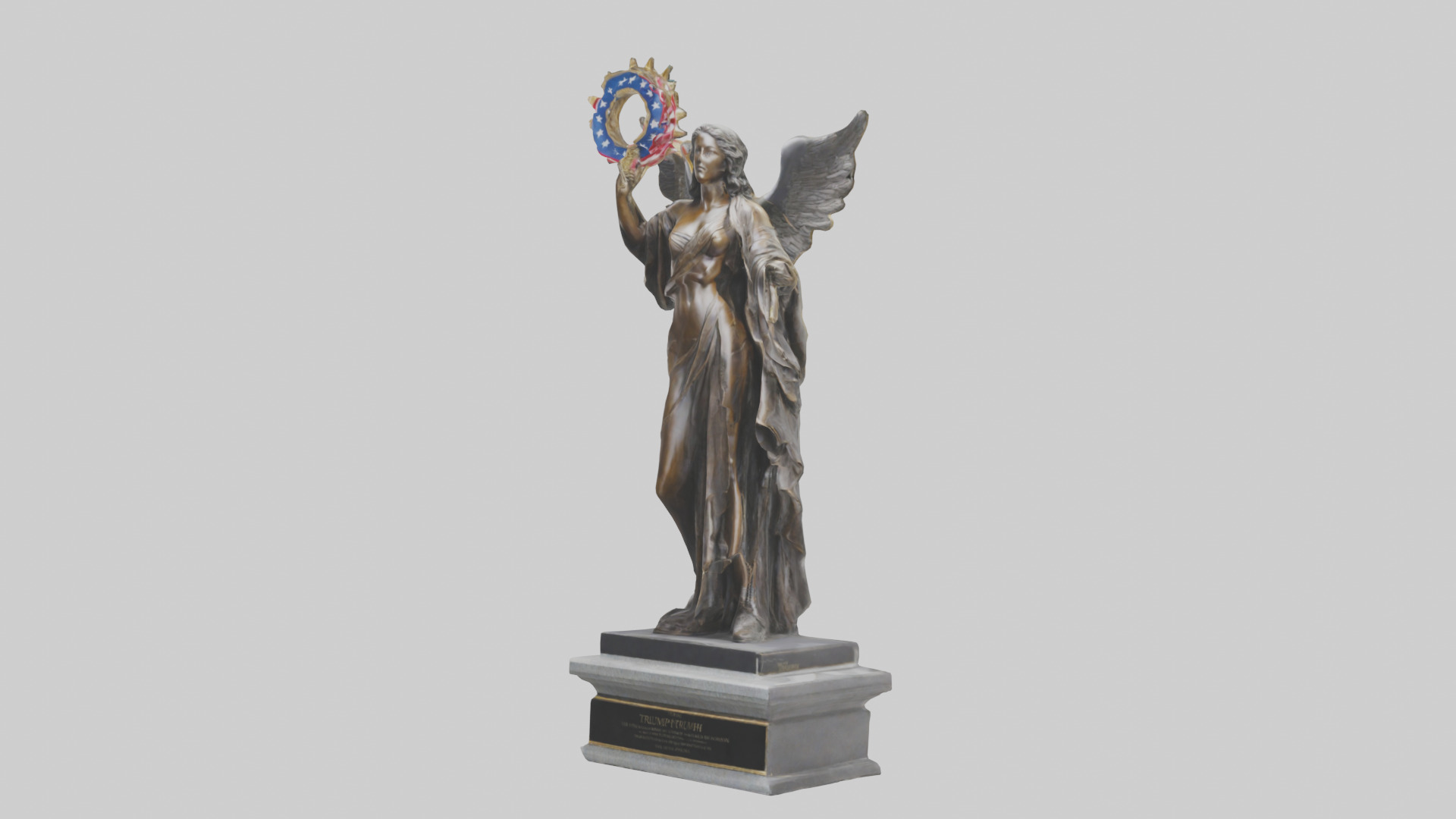 The Triumph of Freedom statue model Low-poly 3D model_8