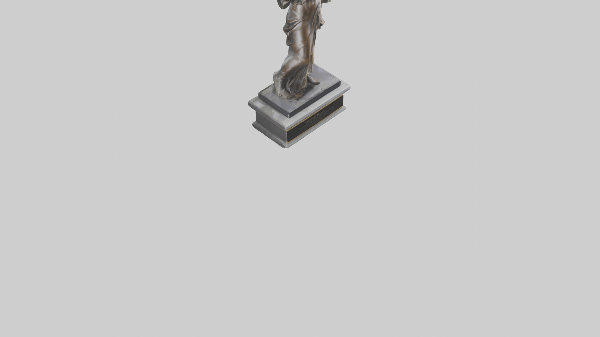 The Triumph of Freedom statue model Low-poly 3D model_6