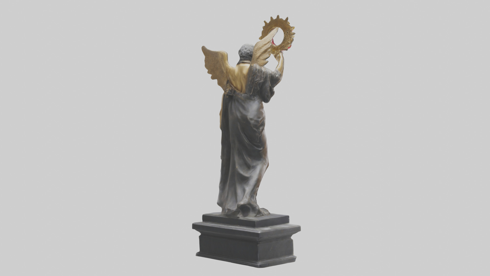 The Triumph of Freedom statue model Low-poly 3D model_2