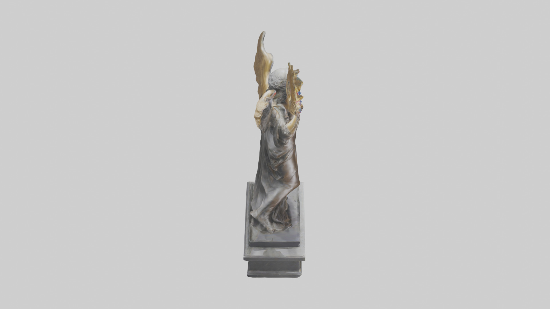 The Triumph of Freedom statue model Low-poly 3D model_18