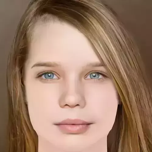 Niamh Wilson Head - No Hair - Low poly head for game