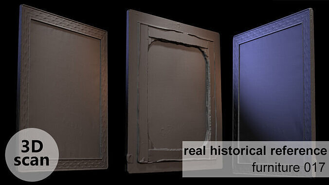 Furniture 017 wooden picture frame 3D print model
