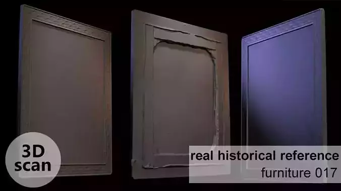 Furniture 017 wooden picture frame