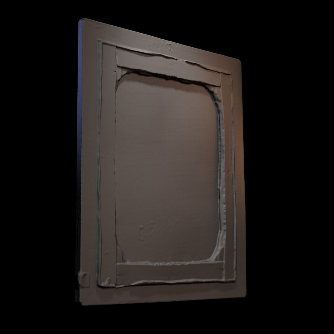 Furniture 017 wooden picture frame 3D print model_4