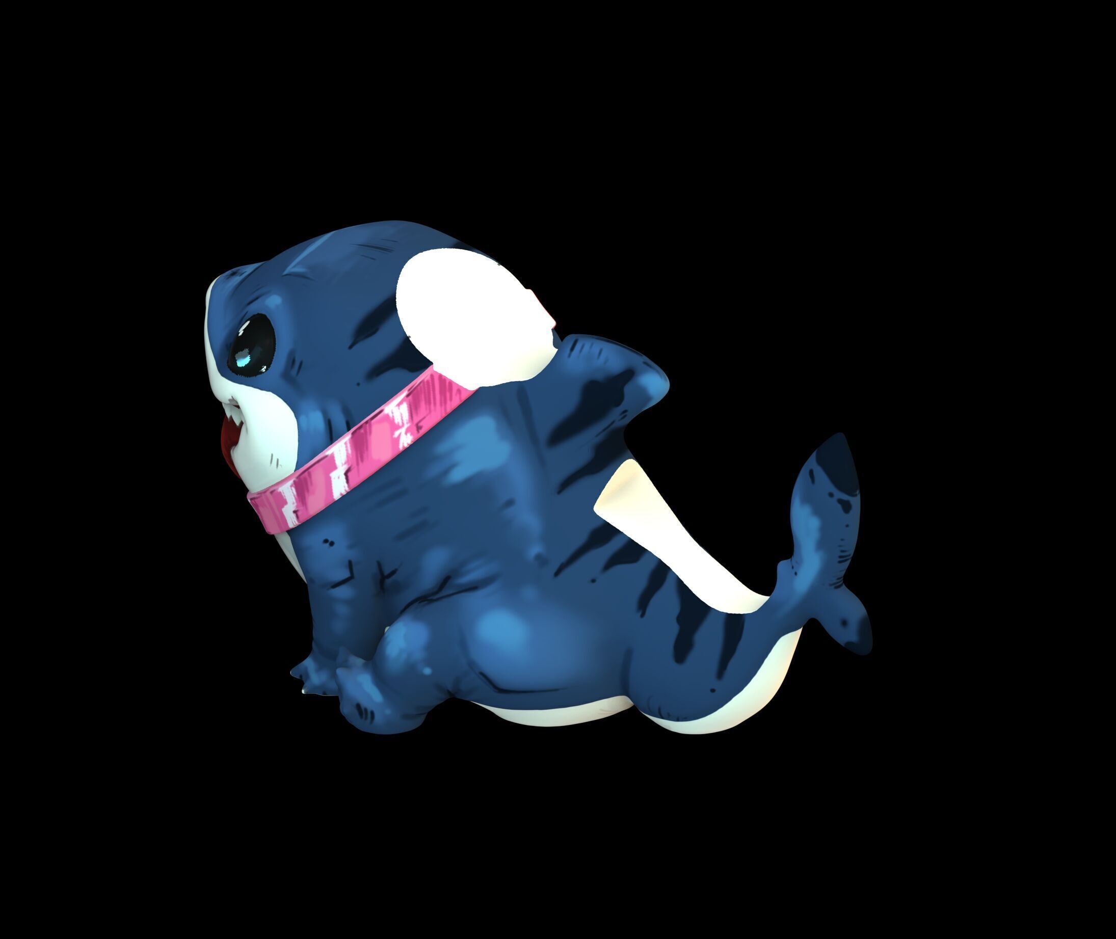 Jeff the Shark Marvel rivals dual PS5 controllers stand 3D print model_7