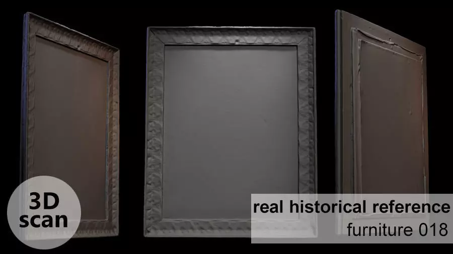 Furniture 018 wooden picture frame 3D print model