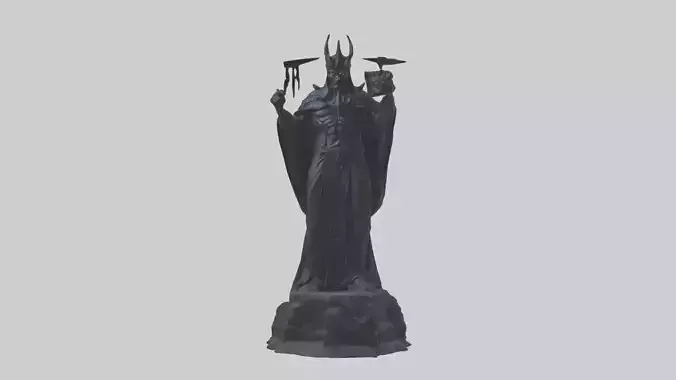 The Shadow King statue model