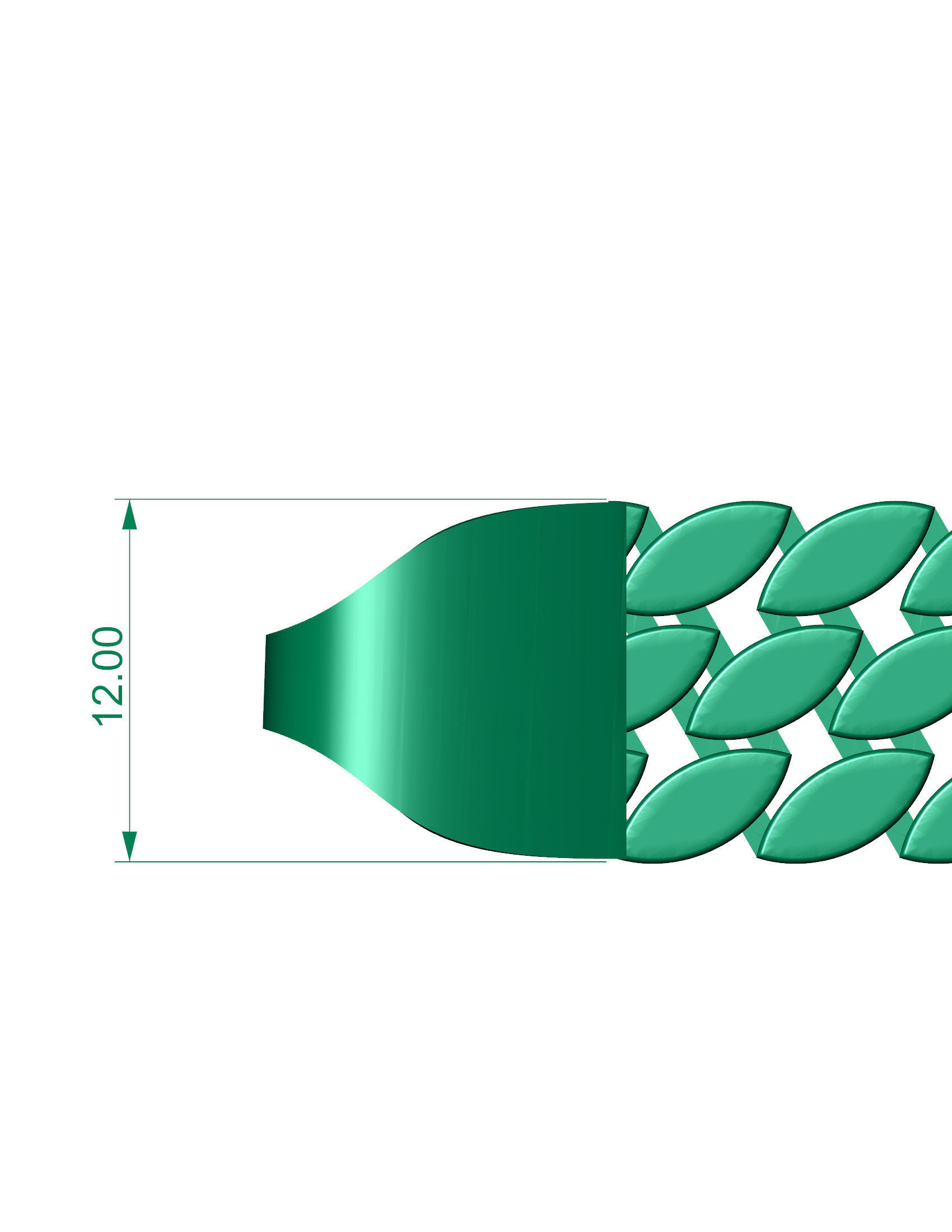 5 SET OFFER PRICE PEARL CUBAN BRACELET  READY TO PRINT 3D Model Collection_6