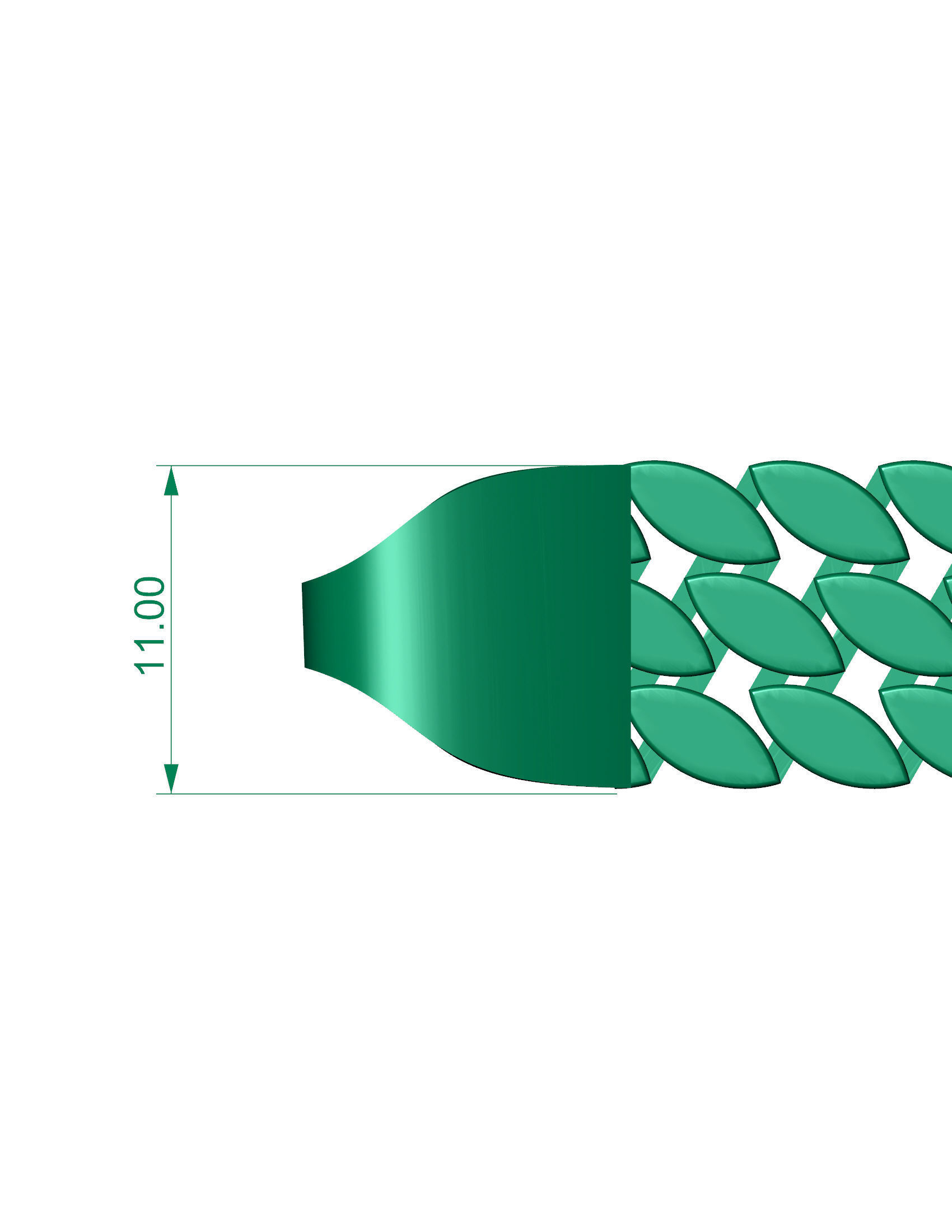 5 SET OFFER PRICE PEARL CUBAN BRACELET  READY TO PRINT 3D Model Collection_7