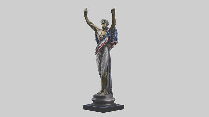 The Reborn Freedom statue model Low-poly 3D model