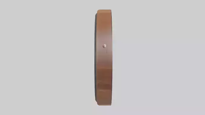 Circular Wood and Metal Wall Clock model