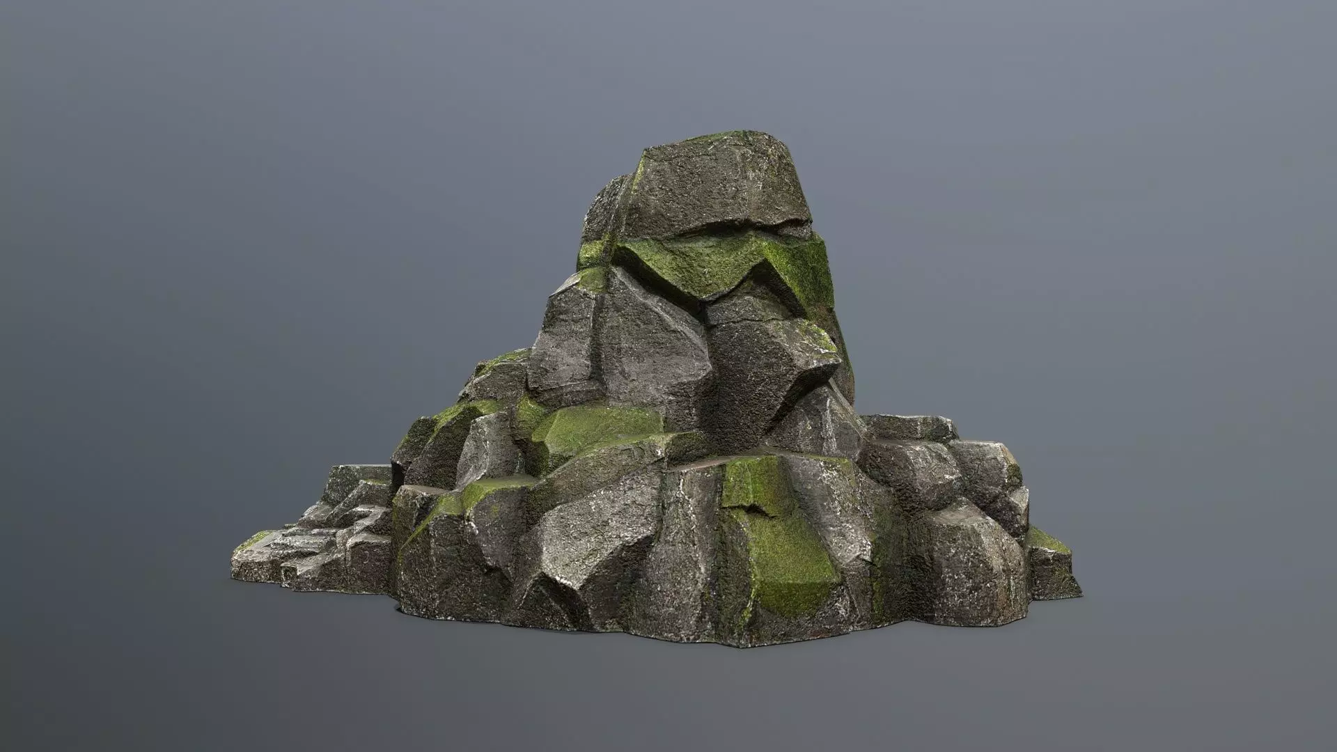 cliff rocks 1 Low-poly 3D model_0