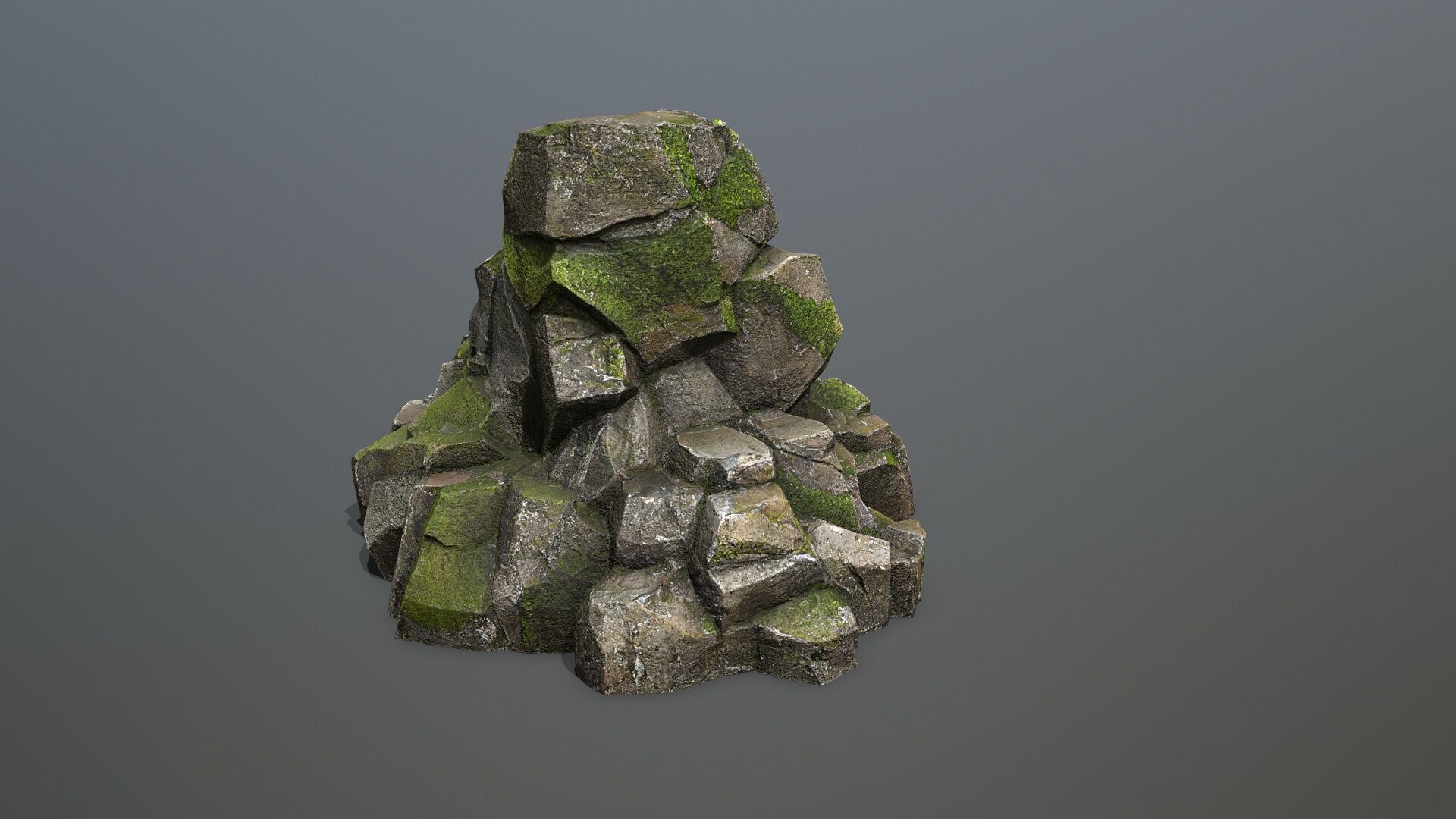 cliff rocks 1 Low-poly 3D model_7