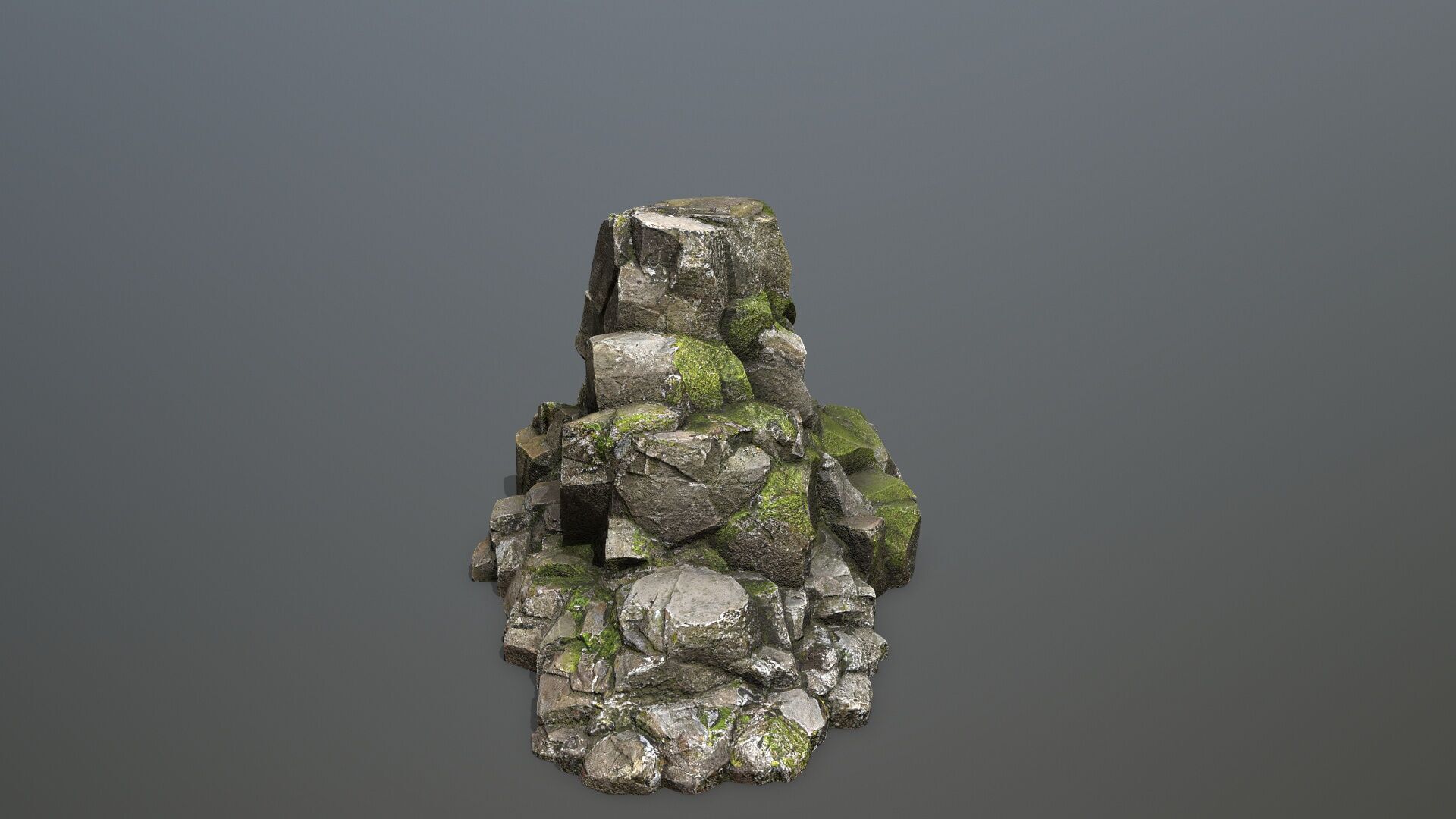cliff rocks 1 Low-poly 3D model_10