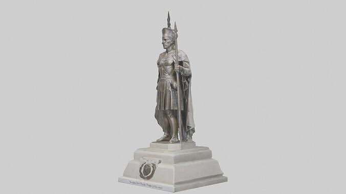 The Peoples Triumph statue model Low-poly 3D model