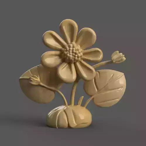 Cute 3D Flower Model STL File for Decoration Gifts 3D print model