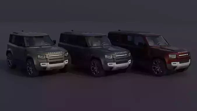 Land Rover Defender Pack 3D Model Collection