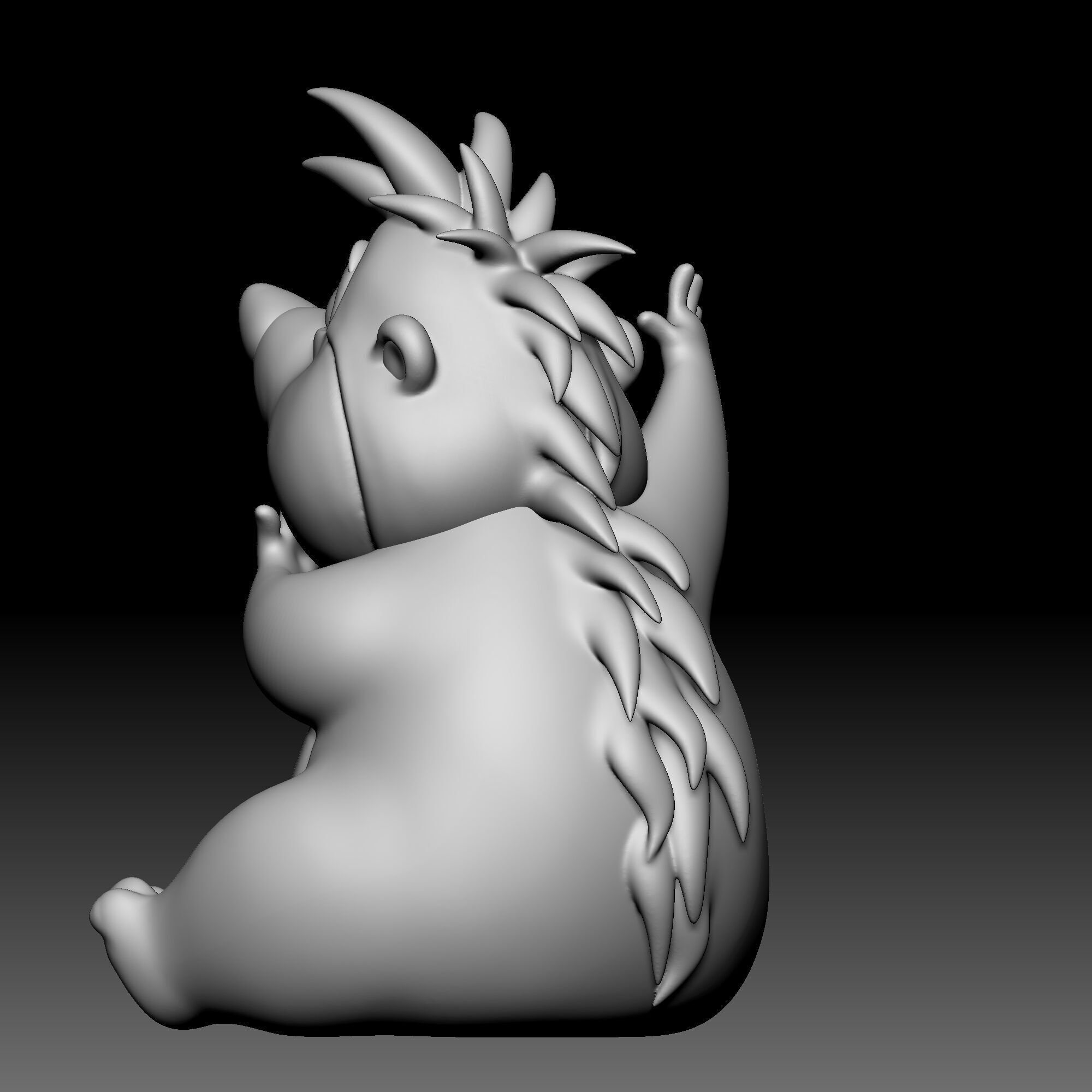 Hedgehog - Alice in Wonderland - 020 3D print model_4