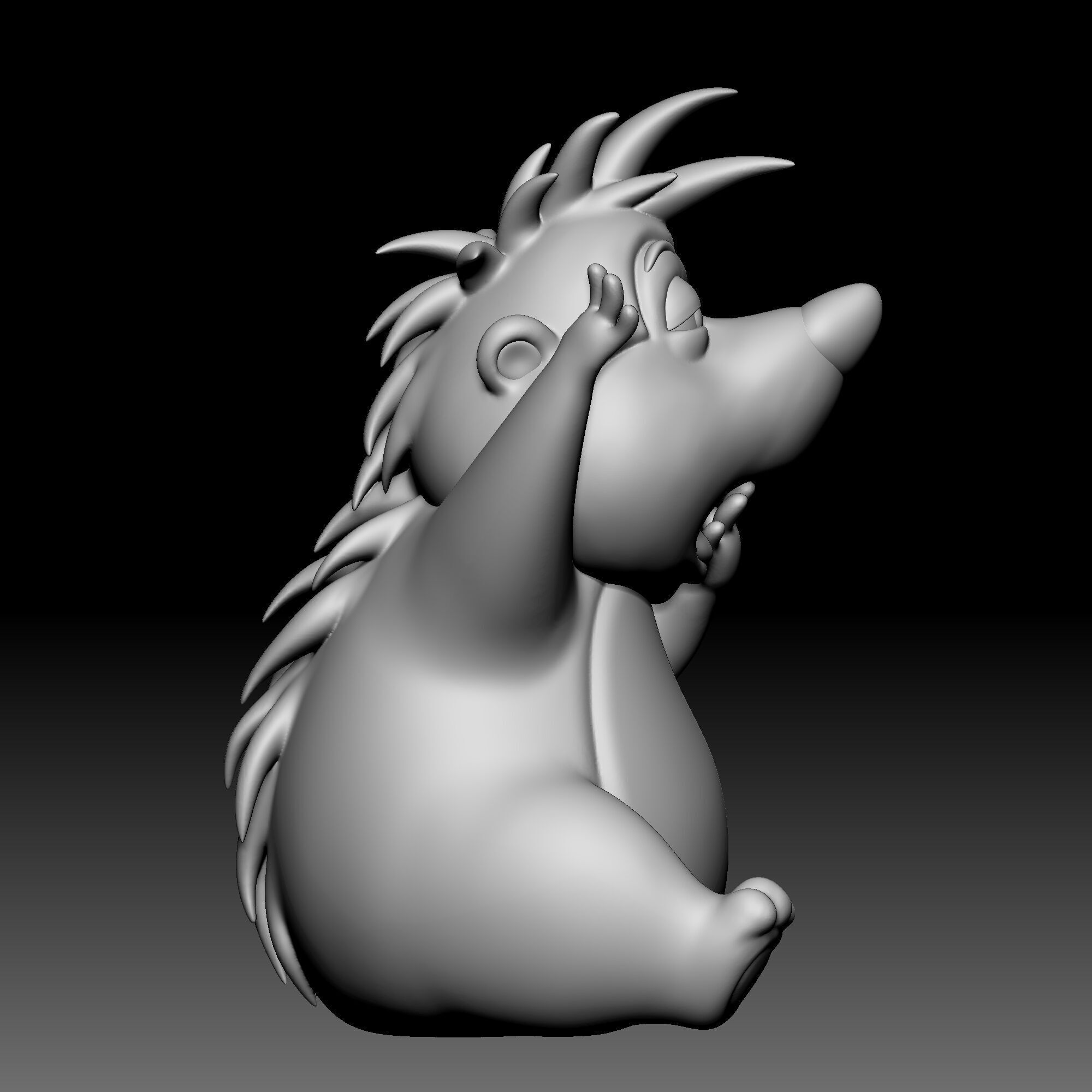 Hedgehog - Alice in Wonderland - 020 3D print model_7