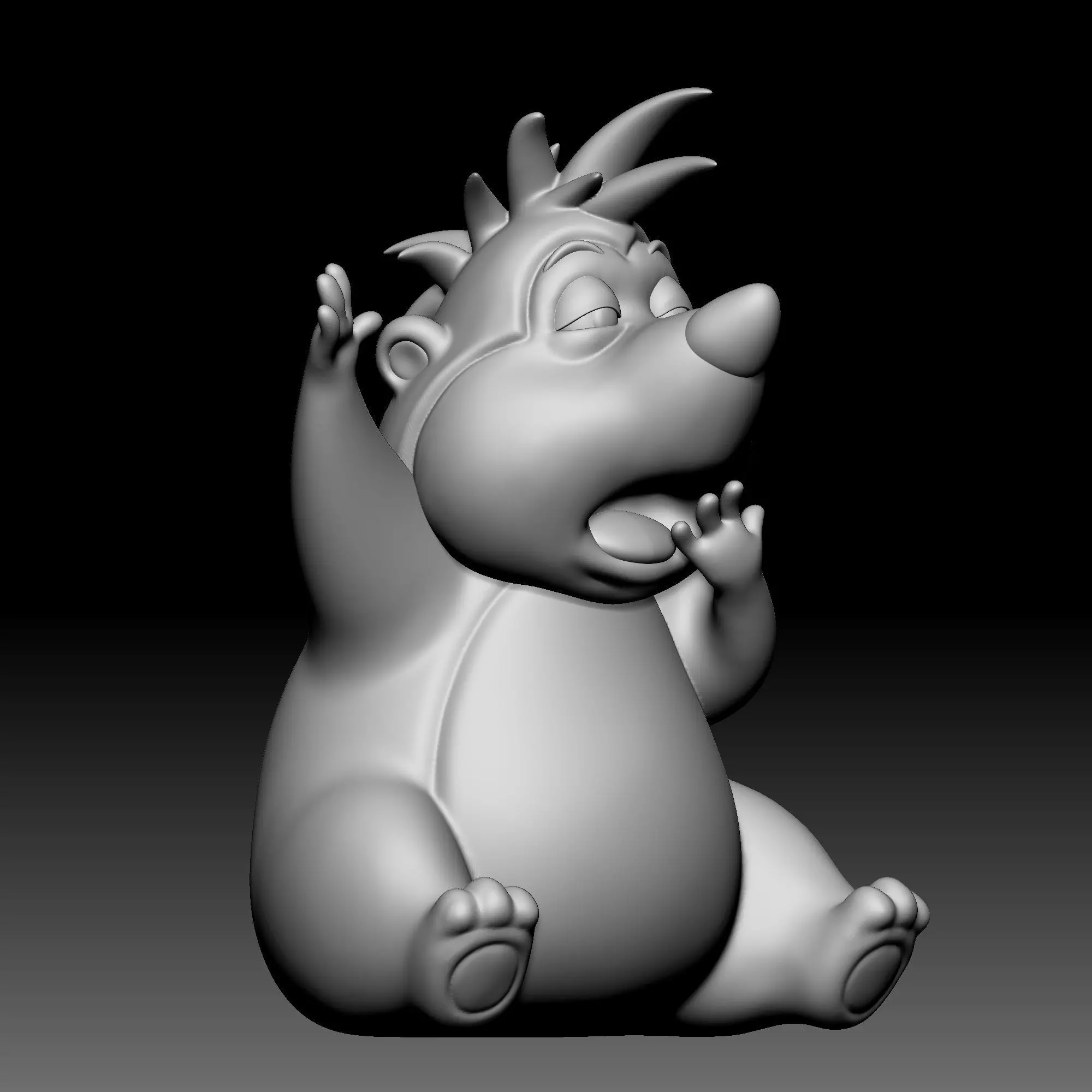 Hedgehog - Alice in Wonderland - 020 3D print model_0