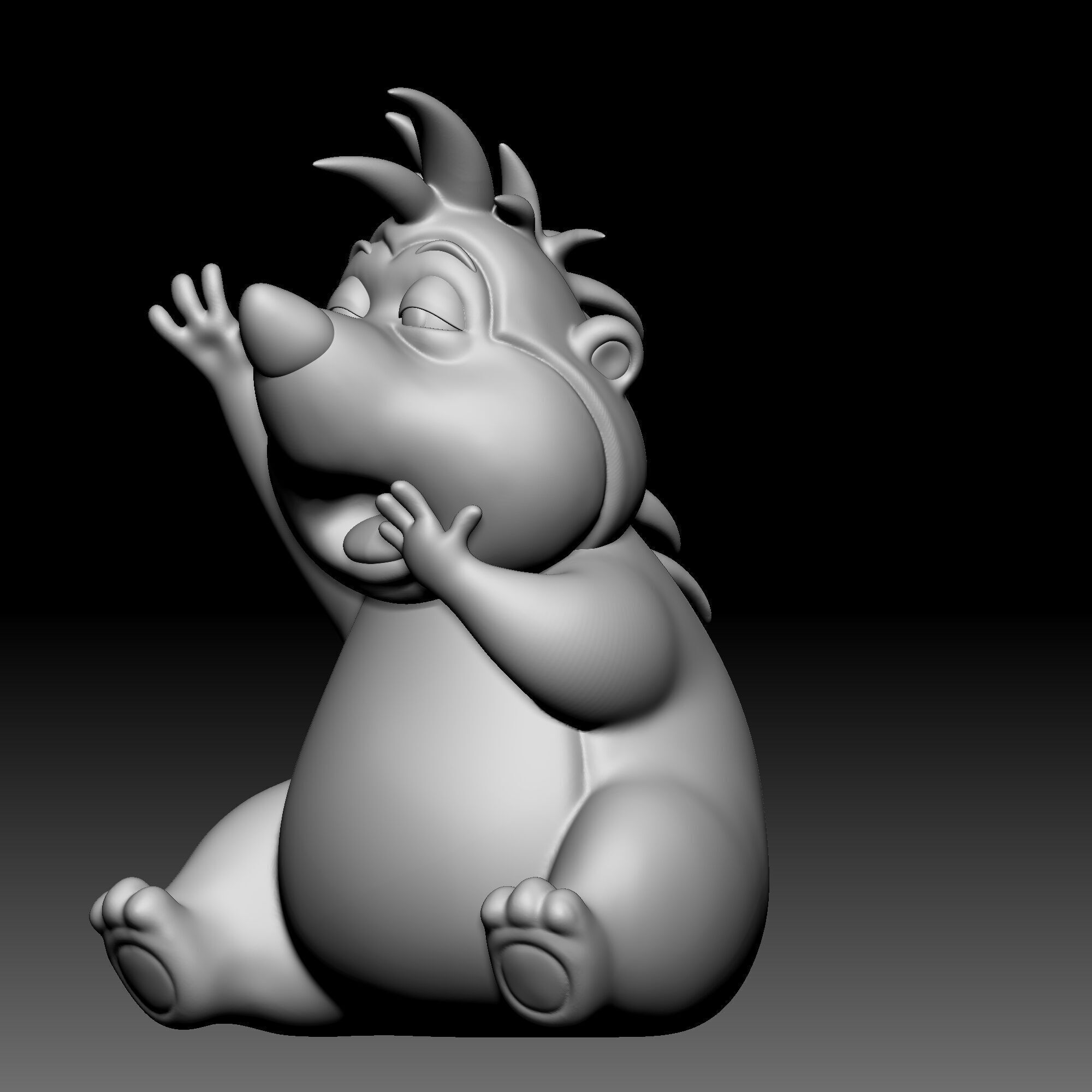 Hedgehog - Alice in Wonderland - 020 3D print model_2