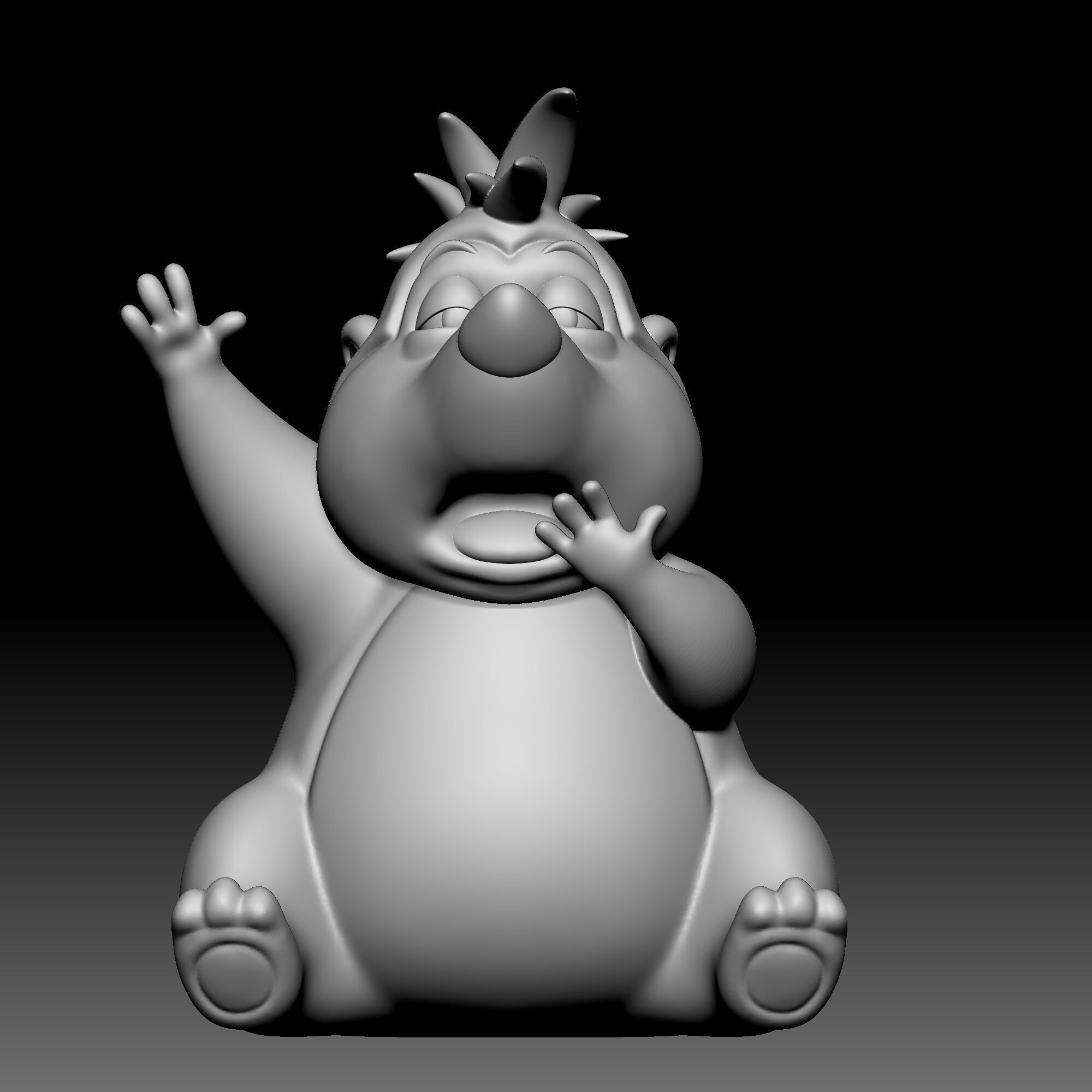 Hedgehog - Alice in Wonderland - 020 3D print model_11