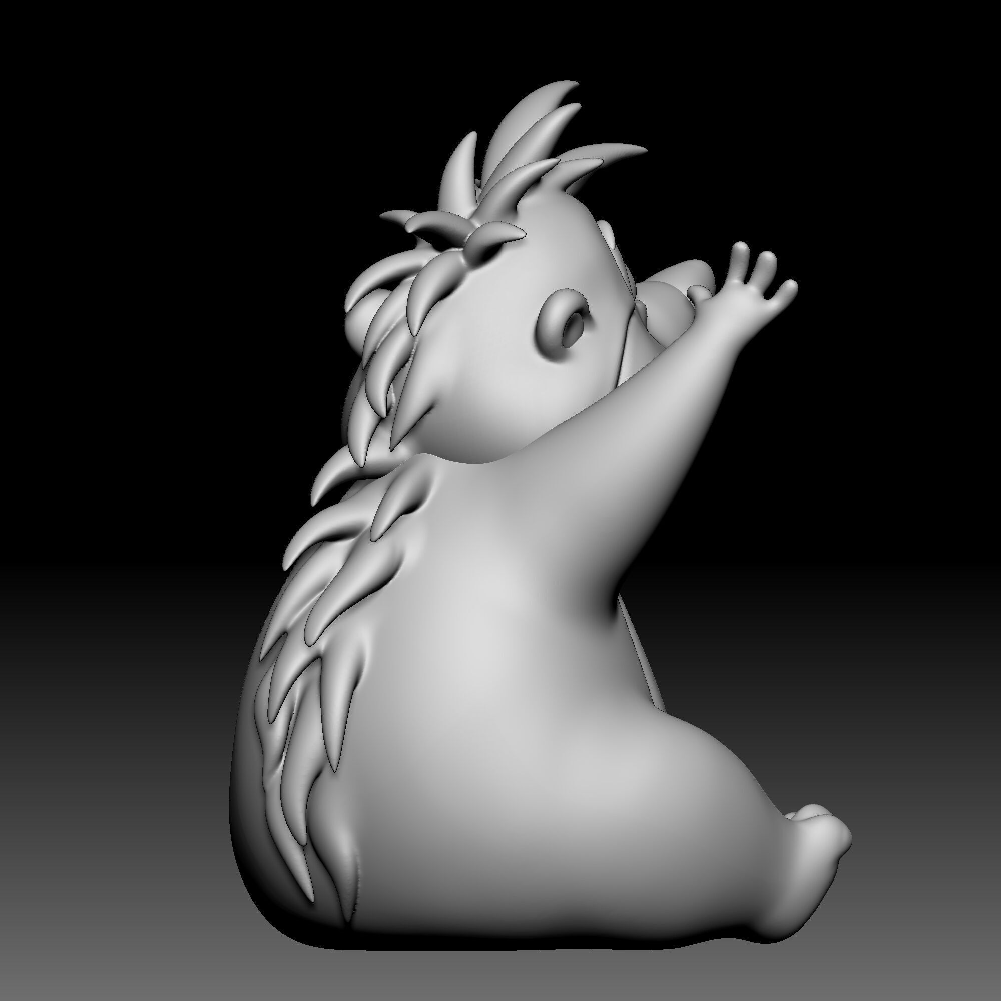 Hedgehog - Alice in Wonderland - 020 3D print model_6