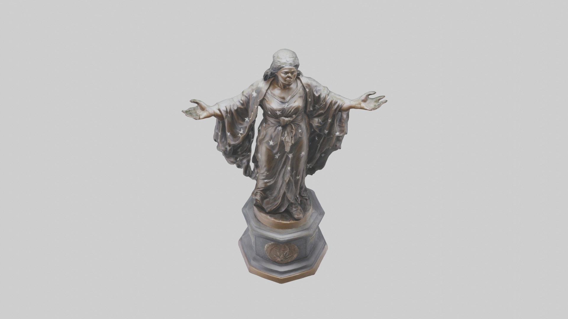 The Path of Freedom statue model Low-poly 3D model_16