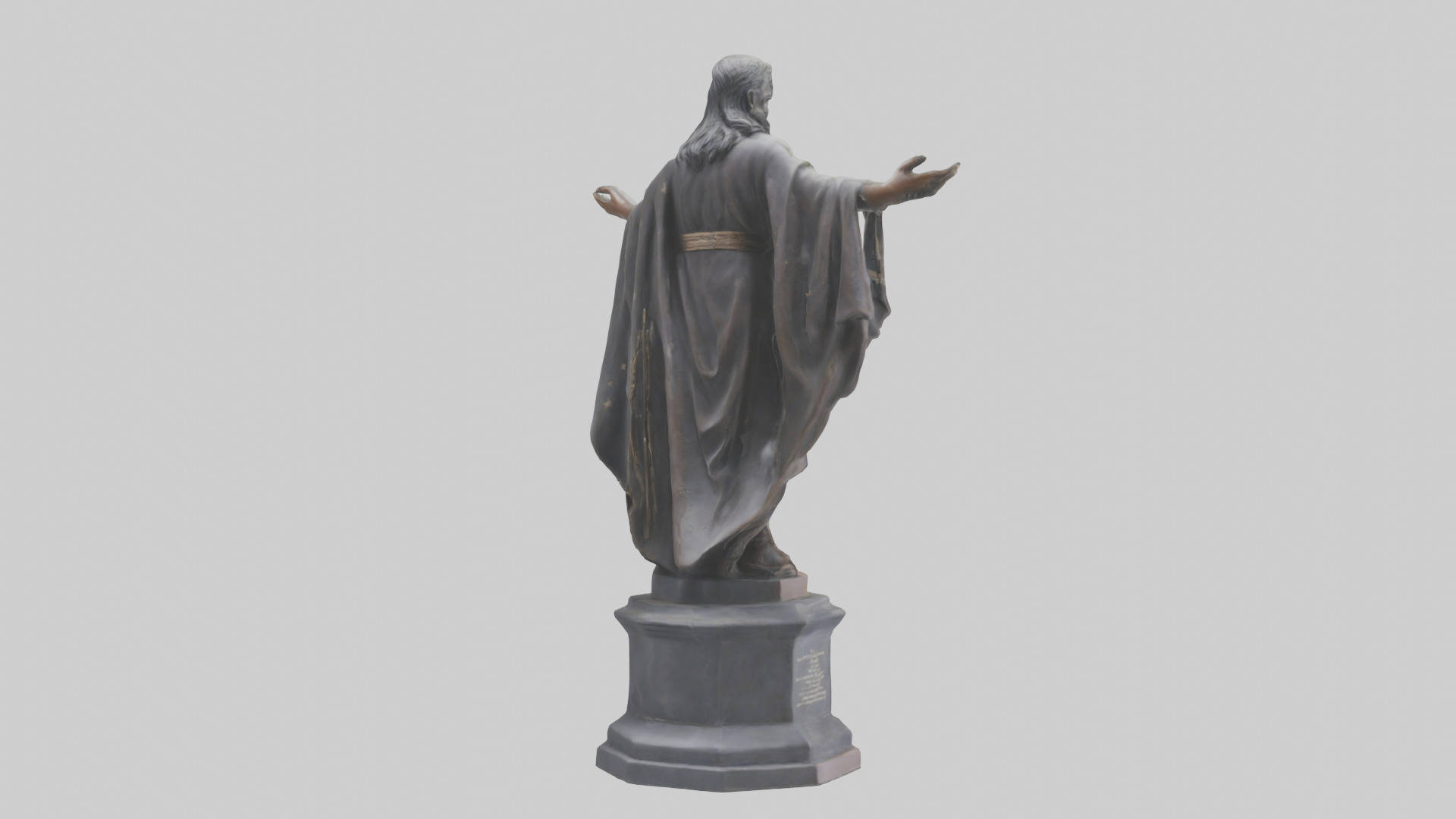 The Path of Freedom statue model Low-poly 3D model_4
