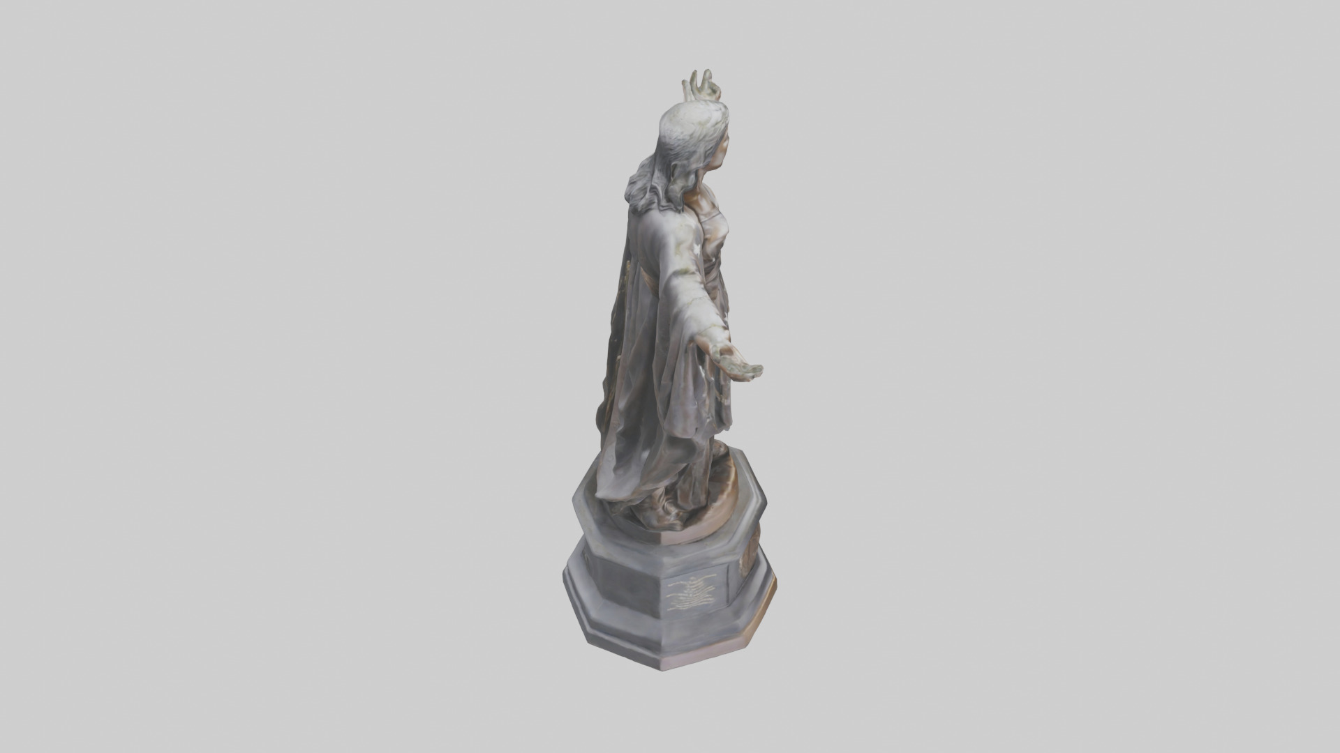 The Path of Freedom statue model Low-poly 3D model_18
